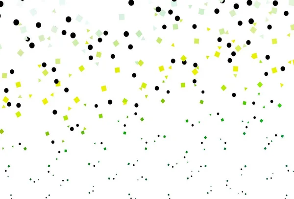 Ανοιχτό Πράσινο Κίτρινο Διάνυσμα Φόντο Γραμμές Κύκλους Ρόμβος Αφηρημένη Εικόνα — Διανυσματικό Αρχείο