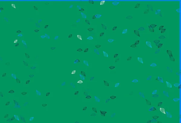 Azul Claro Textura Garabato Vector Verde Nueva Ilustración Colorida Estilo — Archivo Imágenes Vectoriales