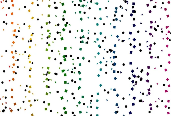 Light Multicolor Rainbow Vector Backdrop Lines Circles Rhombus Круги Линии — стоковый вектор