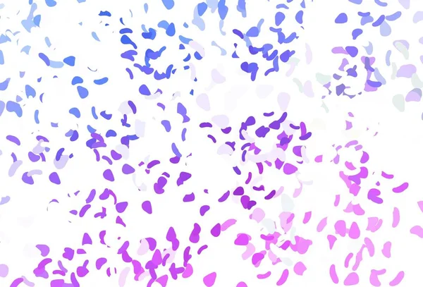 Açık pembe, soyut şekilli mavi vektör arkaplanı. Renkli rastgele şekillerle modern soyut illüstrasyon. İşiniz için en iyi akıllı tasarım.