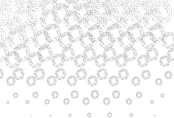 Light Silver Gray Vector Cover Spots Blurred Bubbles Abstract Background — Stock Vector