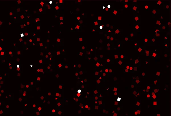 Světle Červený Vektorový Vzor Polygonálním Stylu Kruhy Ilustrace Barevnými Kruhy — Stockový vektor