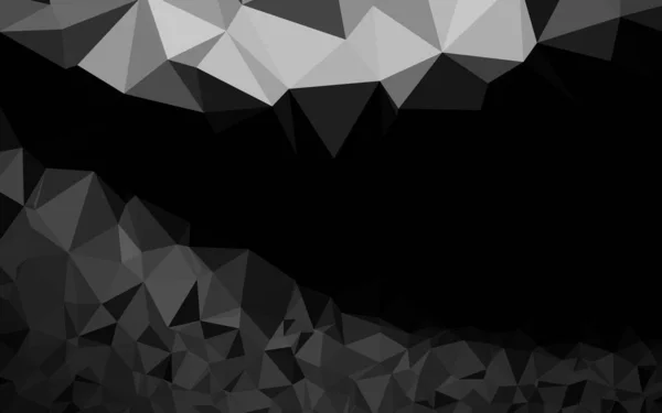 Argent Foncé Motif Triangulaire Brillant Vecteur Gris — Image vectorielle