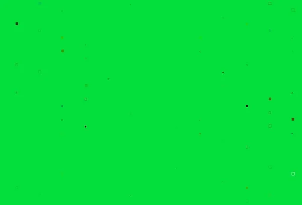 Verde Claro Layout Vetorial Amarelo Com Retângulos Quadrados Glitter Ilustração — Vetor de Stock