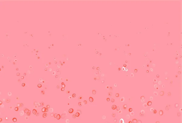Світло Червона Векторна Текстура Дисками Сучасна Абстрактна Ілюстрація Барвистими Краплями — стоковий вектор