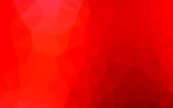 Vetor Vermelho Claro Baixa Textura Poli Vetor Brilhante Textura Triangular — Vetor de Stock