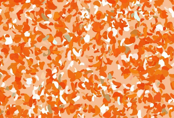 Fondo Vectorial Naranja Claro Con Formas Abstractas Diseño Decorativo Estilo — Vector de stock