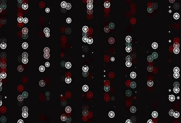 Buz taneli açık kırmızı vektör şablonu. Buz kristalleri ile modern geometrik soyut çizim. Bu kalıp yeni yıl ilanı, broşürler için kullanılabilir.