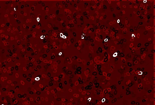 Dunkelrote Vektorschablone Mit Kreisen Unscharfe Blasen Auf Abstraktem Hintergrund Mit — Stockvektor