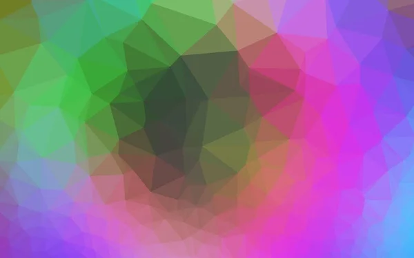 Light Multicolor Rainbow Vector Polygon Abstract Background — 스톡 벡터