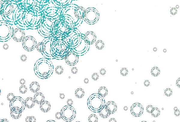 ライトブルー 円形状のグリーンベクトルレイアウト カラフルな抽象的なサークルを輝くのセットでイラスト ビジネス広告のデザイン — ストックベクタ