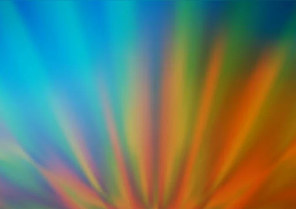Bleu Clair Vecteur Jaune Fond Flou Coloré — Image vectorielle