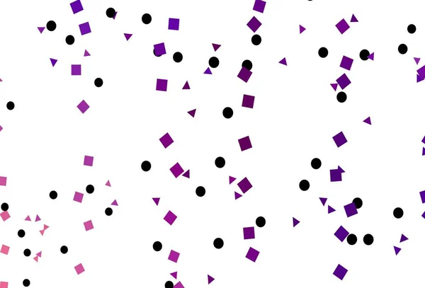 Couvercle Vectoriel Violet Clair Dans Style Polygonal Avec Des Cercles — Image vectorielle