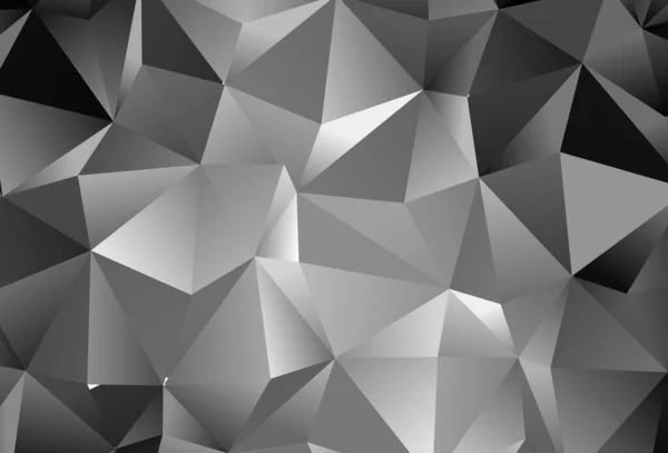 Dark Silver Gray Vector Low Poly Layout Колоритна Ілюстрація Абстрактному — стоковий вектор