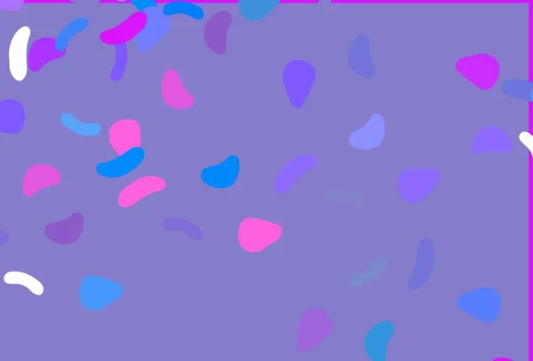 Hellrosa Blaue Vektorschablone Mit Memphis Formen Einfache Farbenfrohe Illustration Mit — Stockvektor