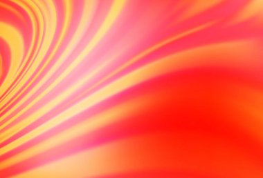 Bükülmüş kurdeleli açık kırmızı vektör deseni. Çağdaş gradyan soyut çizgileri olan çizimler. Markan için yeni kompozisyon.