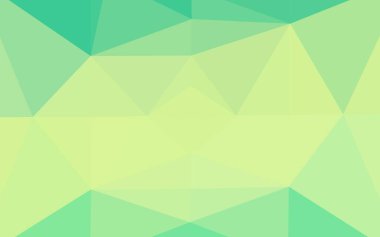 Açık Yeşil, Sarı vektör çokgen desen.