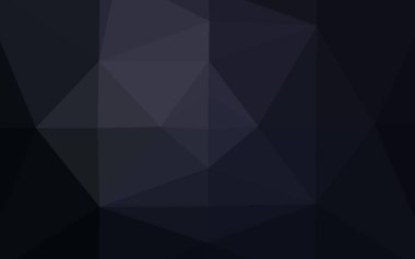 Koyu siyah vektör çokgen arkaplanı.