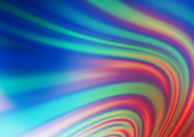 Açık Mavi, eğri çizgili kırmızı vektör şablonu.