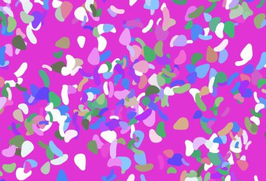 Memphis şekilli açık renkli gökkuşağı vektör şablonu. Soyut tarzda rengarenk gradyan şekilleri olan bir resim. Duvar kağıtları için zarif tasarım.