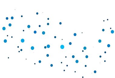 Küreli açık mavi vektör deseni. Bulanık yağmur damlaları olan soyut bir çizim. Reklamlar, broşürler için desen.