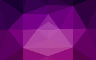 Koyu Mor vektör üçgen desen.