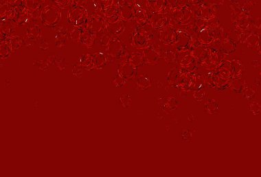 Dairesel şekilli hafif turuncu vektör düzeni. Doğa tarzında renkli baloncuklu soyut illüstrasyon. Güzel web siteleri için desen.