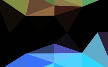 Açık Çokrenkli, Gökkuşağı vektörü düşük polimerli.