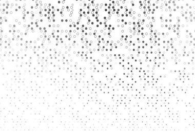 Light Silver, dairesel gri vektör şablonu. Bulanık dekoratif tasarım baloncuklu soyut tarzda. Güzel web siteleri için desen.