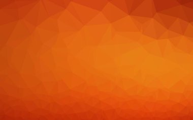 Açık Turuncu vektör soyut çokgen kapağı.