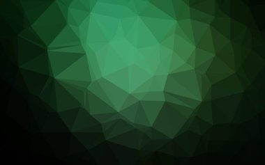 Koyu yeşil vektör bulanık üçgen şablonu.