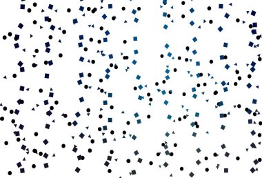 Çizgiler, daireler ve eşkenar dörtgenli hafif BLUE vektör arkaplanı. Küreler, kareler ve çizgilerle soyut çizimler. İniş sayfası için modern şablon.