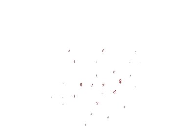 Cinsiyet sembollü açık kırmızı vektör arkaplanı. Soyut tarzda, cinsiyet şekilleriyle basit bir gradyan tasarımı. Randevu siteleri için temel tasarım.