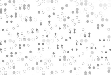 Light Silver, baloncuklu gri vektör arka planı. Doğa tarzında bulanık halkaları olan güzel renkli çizimler. Reklamlar, broşürler için desen.