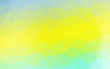 Açık Yeşil, Sarı vektör çokgen arkaplan.