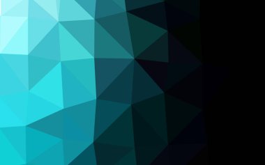 Açık BLUE vektör çokgen şablonu.