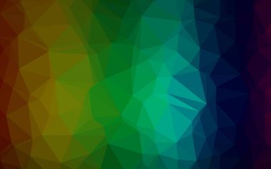 Koyu Çokrenkli, Gökkuşağı vektörü üçgen şablon.