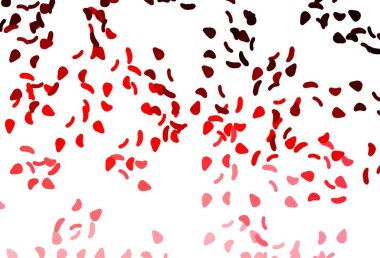 Soyut biçimlerde açık kırmızı vektör arkaplanı. Soyut tarzda rengarenk gradyan şekilleri olan bir resim. Bir cep telefonu için arka plan.