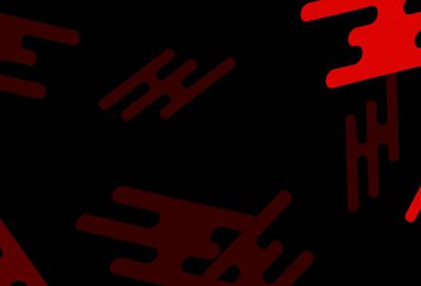 Koyu yeşil, düz çizgileri olan kırmızı vektör düzeni. Sopalı modern geometrik soyut çizim. Reklamlar, posterler, afişler için desen.