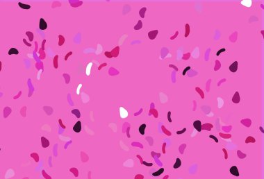 Soyut biçimlere sahip açık pembe vektör arkaplanı. Rastgele şekillerle soyut tarzda dekoratif tasarım. İşiniz için en iyi akıllı tasarım.