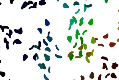 Aydınlık Çokrenkli, soyut biçimlere sahip Gökkuşağı vektör arkaplanı. Soyut gradyan şekilli basit renkli çizimler. Web siteniz için basit tasarım.