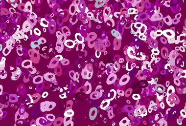 Lekeli açık mor vektör kapağı. Soyut arka planda bulanık kabarcıklar ve renkli gradyan. Güzel web siteleri için desen.