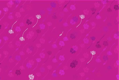 Hafif Mor vektör karalama kapağı. Karalama tarzında yaprakları olan belirsiz bir çizim. İşiniz için yepyeni bir tasarım..