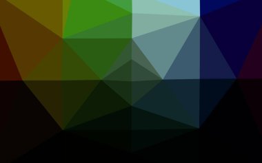 Koyu Çokrenkli, Gökkuşağı vektörü çokgen desen.