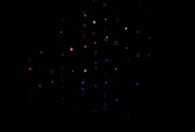 Koyu renk, dikdörtgen biçiminde Gökkuşağı vektör dokusu. Soyut stil ve dikdörtgenlerle dekoratif tasarım. Reklamlar için desen.