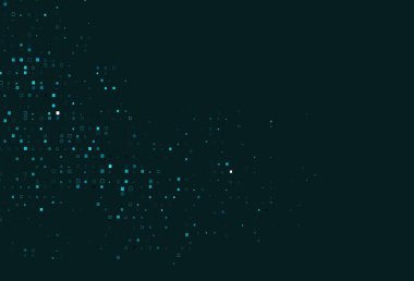 Kare biçiminde hafif BLUE vektör şablonu. Dikdörtgenleri ve kareleri olan güzel bir çizim. İş broşürleri, broşürler için desen.