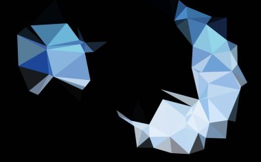 Hafif BLUE vektör bulanık üçgen dokusu.