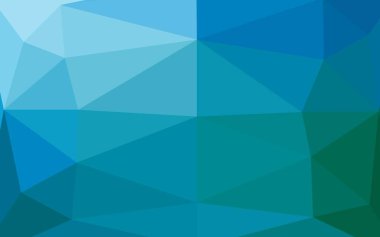 Açık Mavi, Yeşil vektör soyut mozaik desen.