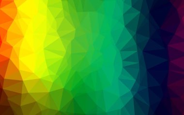 Koyu Çokrenkli, Gökkuşağı vektörü üçgen arkaplan.