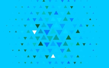 Çizgiler ve üçgenlerle hafif BLUE vektör düzeni.